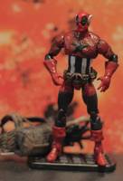 Deadpool (Captain America Costume) (Marvel Universe) Custom Action Figure