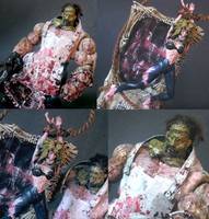 Horror Hombres II: Leatherface - the Living Abattoir (Texas Chainsaw Massacre) Custom Action Figure