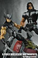 X-Force Wolverine and Warpath (X-Force) Custom Action Figure