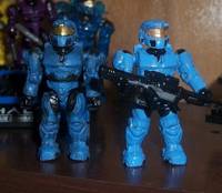 Mega Bloks: Blue Team (Rvb) (Halo) Custom Miniature / Figurine