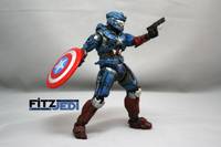 Halo Captain America (Halo) Custom Action Figure