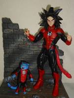 Red Lantern Goku (Green Lantern) Custom Action Figure