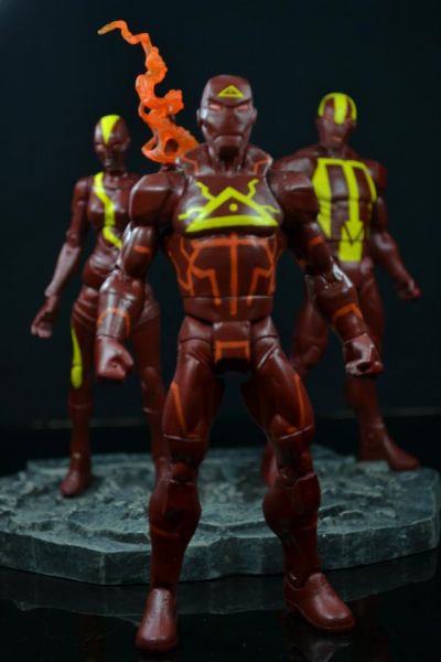 Young Justice Red Volcano, Red Inferno and Red Torped (Young Justice)  Custom Action Figure