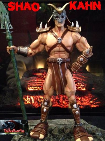 Mortal Kombat Custom Light Box MK2 Shao Kahn Diorama 