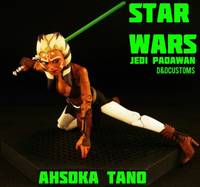 Ahsoka Tano Jedi Padawan Clone Wars (Star Wars Clone Wars) Custom Action Figure