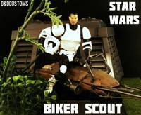 Biker Scout on Speeder (Star Wars) Custom Action Figure
