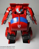 Rescue Bots Heroes "Issac, the Red Bumbleebee" Transformer Custom (Transformers) Custom Action Figure