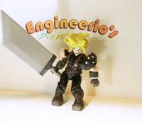 Mega Bloks Final Fantasy Cloud Strife (Mega Bloks) Custom Action Figure