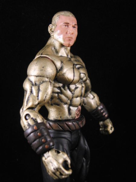 BATISTA in Red WWE Jakks Ruthless Aggression Style Action Figure Custom  Blood