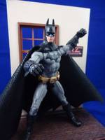 Arkham City Batman with Cloth Cape and Alternate Bruce Wayne Head (DC Universe) Custom Action Figure