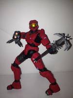 Halo 3 Mark VI Red (Halo) Custom Action Figure