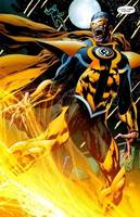 PARALLAX KYLE RAYNER Yellow Lantern (DC Direct) Custom Action Figure