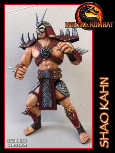 Mortal Kombat Custom Light Box MK2 Shao Kahn Diorama