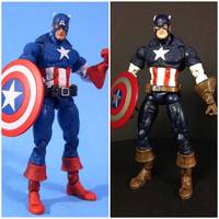 Face off Captain America Repaint (Marvel Legends) Custom Action Figure