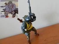 Cartoon Rocksteady (Teenage Mutant Ninja Turtles) Custom Action Figure