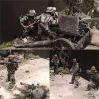 Defend the Anti-Tank Gun! (Original) Custom Diorama / Playset