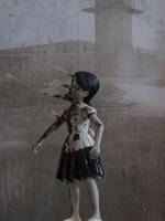 Glass Girl Zombie (Walking Dead) Custom Action Figure