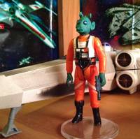 Vintage X-Wing Rogue Squadron Rodian Pilot Andoorni Hui (Star Wars) Custom Action Figure