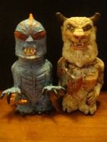 Goat-Man Vs the Chupacabara S&P Shaker Set (Misc) Custom Other