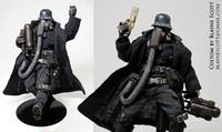 Trench De Plume Threea 1/12th Scale  (World War Robot / Ashley Wood) (Zombies vs. Robots) Custom Action Figure