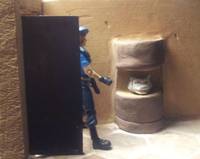 Tiger Statue Room-Mansion-Resident Evil (Resident Evil) Custom Diorama / Playset
