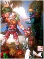 Teenage Mutant Street Fighter Turtles...Krang-Gat (Teenage Mutant Ninja Turtles) Custom Action Figure