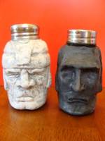 Olmec Head & Moai Head Salt & Pepper Shaker Set(Standard Size) (Misc) Custom Other