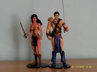 John Carter and Dejah Thoris (Pulp Fiction) Custom Action Figure