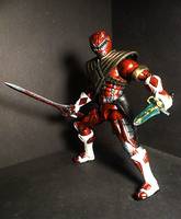 MMPR  Armored Red Dragon Ranger (Power Rangers) Custom Action Figure