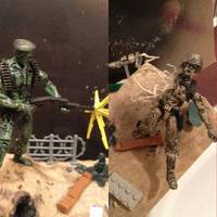 Green VS Tan Diorama (Army Men) Custom Diorama / Playset
