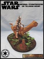 Imperial Trooper on Tillaran Mount (Star Wars) Custom Diorama / Playset