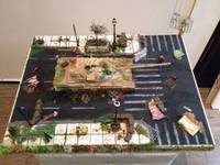 Atlanta Tank Scene - 4 Years Later... (Walking Dead) Custom Diorama / Playset