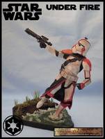 Imperial Stormtrooper - under Fire (Star Wars) Custom Diorama / Playset