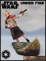Imperial Stormtrooper - under Fire (Star Wars) Custom Diorama / Playset