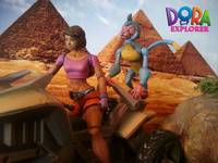 Dora the World Explorer and Boots (Dora the Explorer) Custom Action Figure
