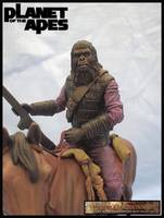 Gorilla on Horse Back (Planet of the Apes) Custom Diorama / Playset