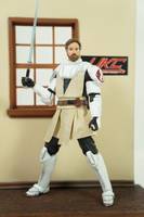 Clone Wars Obi Wan Kenobi (6 Inch Black Series) (Star Wars Clone Wars) Custom Action Figure