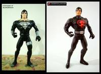 Vintage Black  Superman (DC Universe) Custom Action Figure