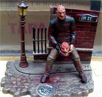Ultimate Freddy Krueger with Elm Street Diorama (Nightmare on Elm Street) Custom Diorama / Playset