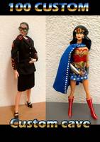 Wonder Woman -  Diana Prince  Barbiemated (Justice League Unlimited) Custom Action Figure