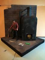 Neca Nightmare on Elm St Diorama Custom Made (Nightmare on Elm Street) Custom Diorama / Playset