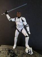 Finn in Episode 7 Stormtrooper Gear (Star Wars) Custom Action Figure