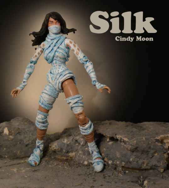 Cindy Moon Spider Man Silk 8" Custom Resin Model Kit DIY Paint Statue Figure 