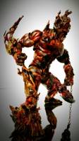 Flame Elemental Guardian Hulk (Marvel Legends) Custom Action Figure