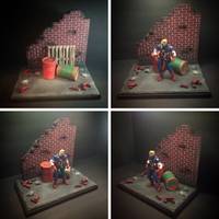 Custom 1/12 Scale Urban Diorama (Batman) Custom Diorama / Playset