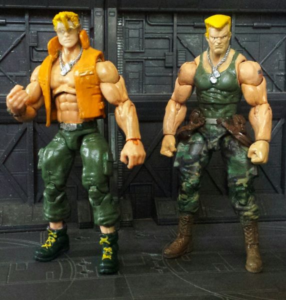 Awesome Guile Vs. Nash Street Fighter Diorama On The Way From Kinnetiquettes - Game Informer