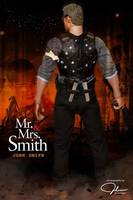 John Smith (Mr. and Mrs. Smith) (Movie Maniacs) Custom Action Figure
