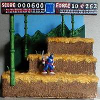 Sega Game Gear Ninja Gaiden Stage One Diorama (Ninja Gaiden) Custom Diorama / Playset