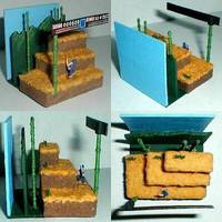 Sega Game Gear Ninja Gaiden Stage One Diorama (Ninja Gaiden) Custom Diorama / Playset