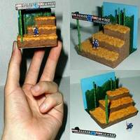 Sega Game Gear Ninja Gaiden Stage One Diorama (Ninja Gaiden) Custom Diorama / Playset